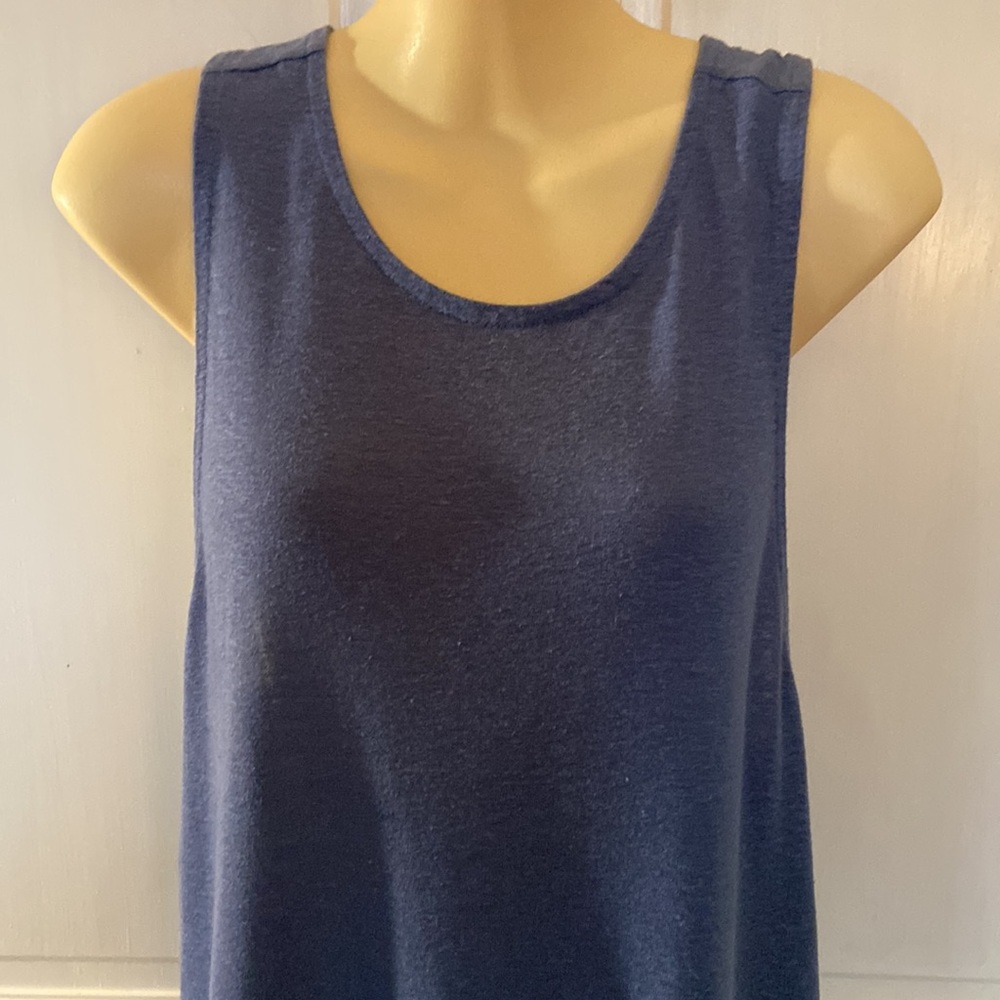 Aerie Maxi Cross Back Strap Linen Blend Dress Sz M - Picture 4 of 9